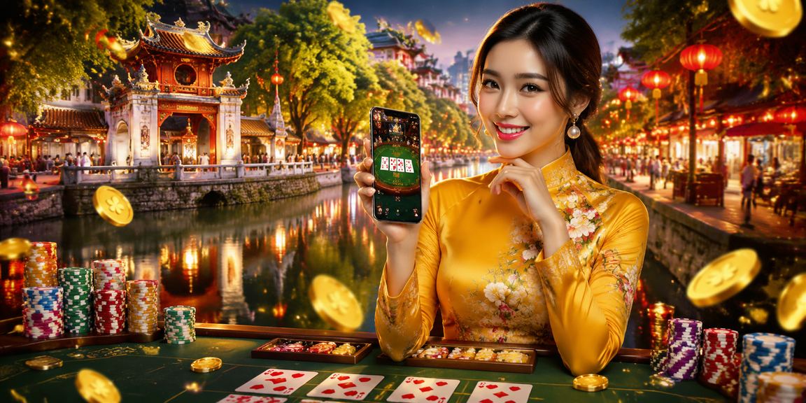 Không khí lễ hội Hà Nội minh họa bàn baccarat trong danh mục trò chơi mới
