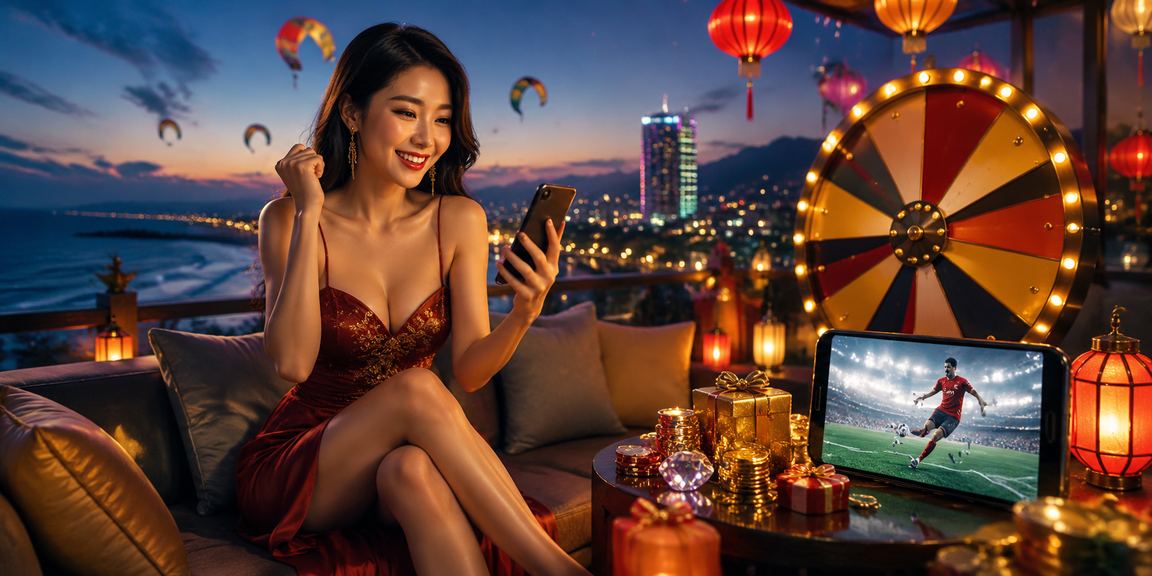 Đèn lồng Hội An minh họa chương trình bốc thăm và ưu đãi theo mùa